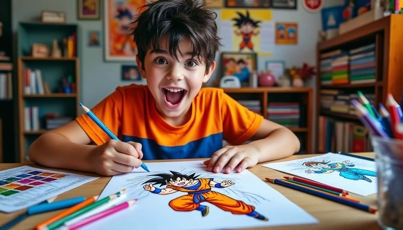 découvrez notre sélection des meilleurs modÚles de dessin dragon ball z à imprimer gratuitement pour tous les fans et artistes en herbe.